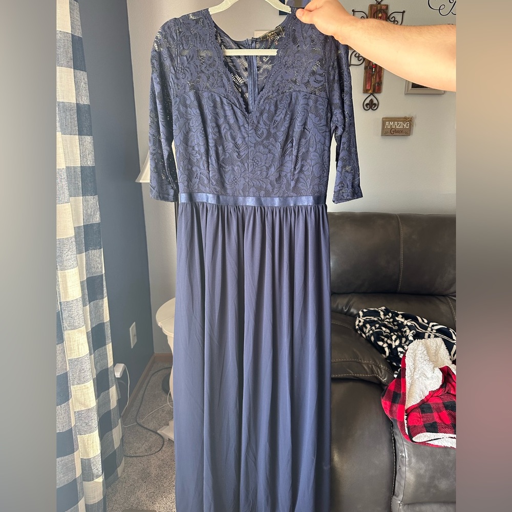 Navy blue women’s formal dress